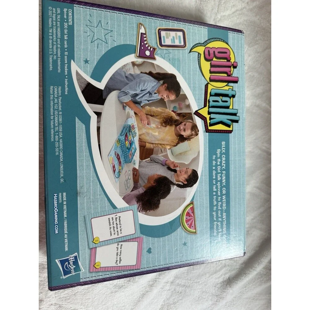 Girl Talk Truth or Dare Board Game Updated Edition for Kids and Teens 2-10 Pl...